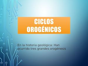Ciclos Orogenicos