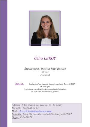 Célia Leroy cv essai