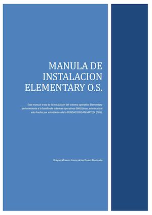 Elementary Manual De Instalacion