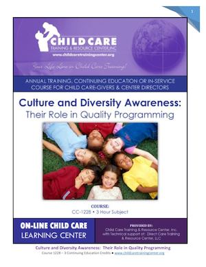 Course No 1228 Culture And Diversity and its Role in Daily Programming