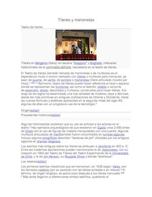 Títeres Y Marionetas Tic