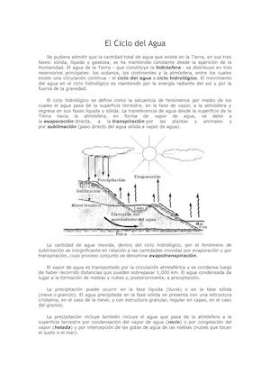 El Ciclo Del Agua
