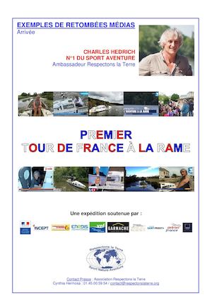 Quelques retombées Médias 1er Tour de France à la rame : Arrivée