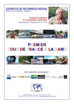 Quelques retombées Médias 1er Tour de France à la rame : Bassin de la Seine - Aller