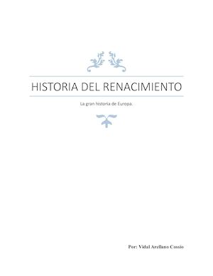 La Historia Del Renacimiento