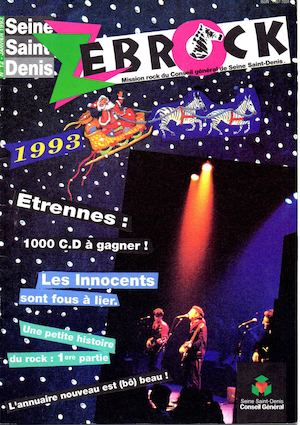 FANZINE ZEBROCK N°12 JANVIER 1993