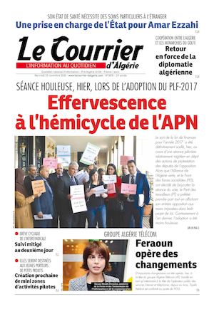 Le Courrier D'Algérie Du Mercredi 23 Novembre 2016