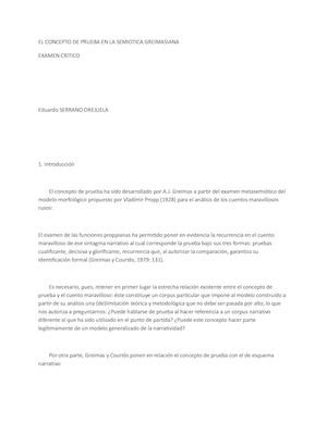 EL CONCEPTO DE PRUEBA EN LA SEMIOTICA GREIMASIANA