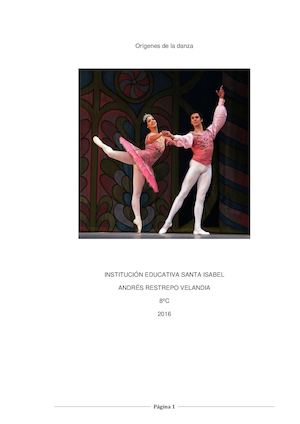 Origenes De La Danza