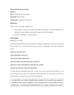 Desarrollo De La Secuencia