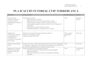 Pla D' Acció Tutorial