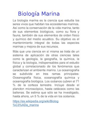 Biología Marina Revista
