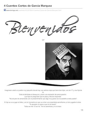 Taringa Net 4 Cuentos Cortos De García Marquez