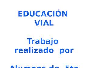 Educación Vial 2016