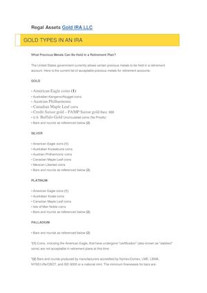Regal Assets Gold IRA LLC