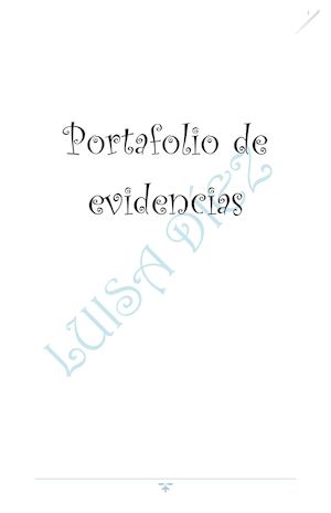 Portafolio De Evidencias Segundo Semestre
