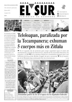 El Sur Jueves 24112016