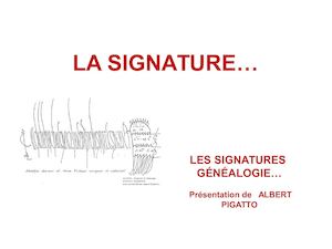 Les Signatures En Généalogie