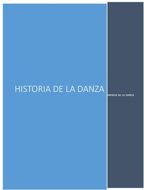 Origen De La Danza