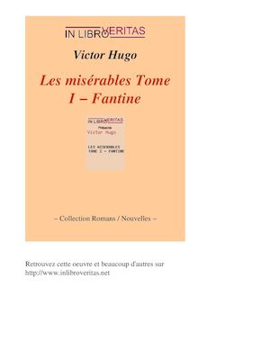Les Misérables Tome 1 Fanfine
