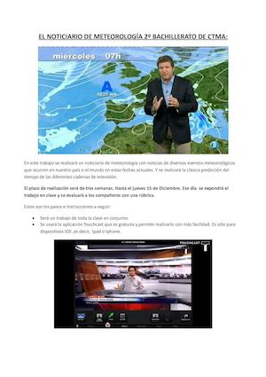 Instrucciones Para El Noticiario De Metereología