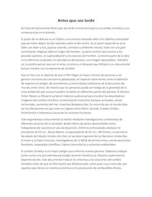 Antes De Que Sea Tarde