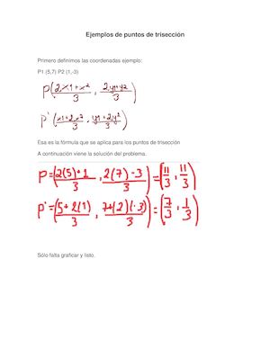 Ejemplos De Puntos De Trisección