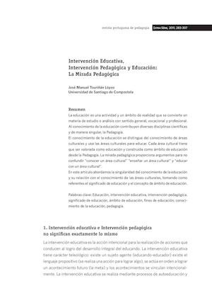 1) Intervención Educativa Y Pedagógica