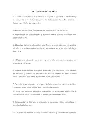 Compromiso Docente