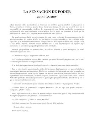 Asimov, Isaac Sensación De Poder (1)