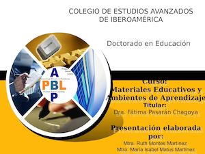 Aprendizaje basado en problemas