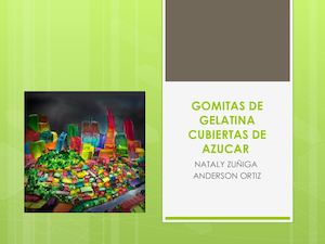 Gomitas De Gelatina Cubiertas De Azucar