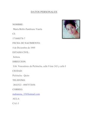 Maria Belen Zambrano