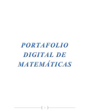 Portafolio Digital De Matemáticas