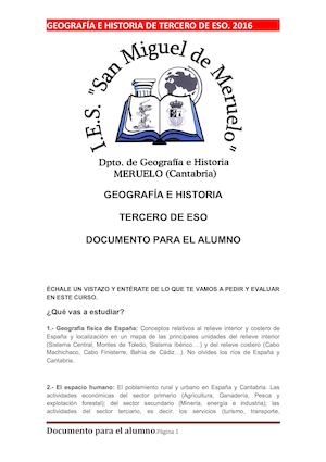 Geografía E Historiaterceroeso2016