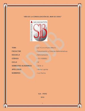 Las Tic En El Nuevo Milenio