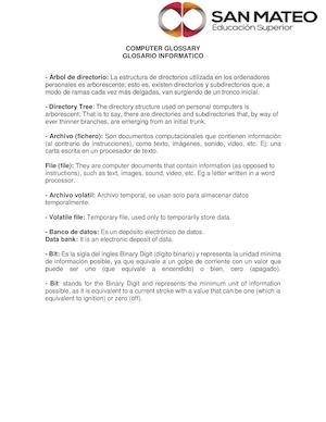 Glosario Informatico