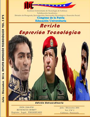 Revista Expresión Tecnológica IUT Cabimas Vol5 N°2