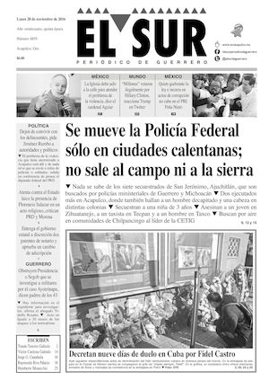 El Sur Lunes 28112016