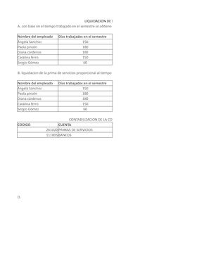 Liquidacion De Prima