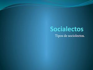 Socialectos