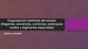 Organización Territorial Del Estado (Regiones, Provincias