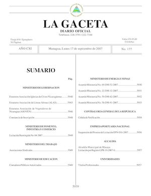 17 SEPTIEMBRE 2007 G177