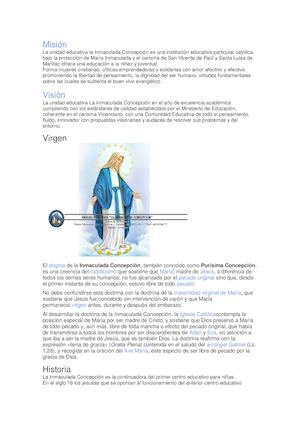 blog la Inmaculada Concepción