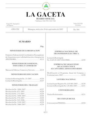 26 SEPTIEMBRE 2007 G184