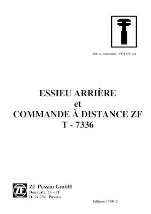 PONT ARRIERE ZF T-7336