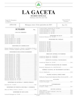 10 SEPTIEMBRE 2007 G173