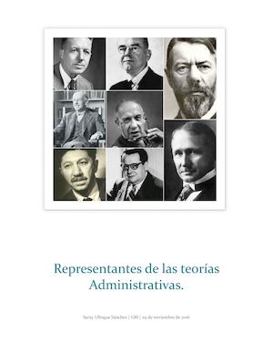 Representantes De Las Teorías Administrativs