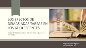 Los Efectos De Demasiada Tarea En Los Adolescentes