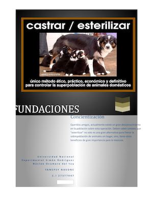 Revista: Esterilización y/o castración de animales domésticos.